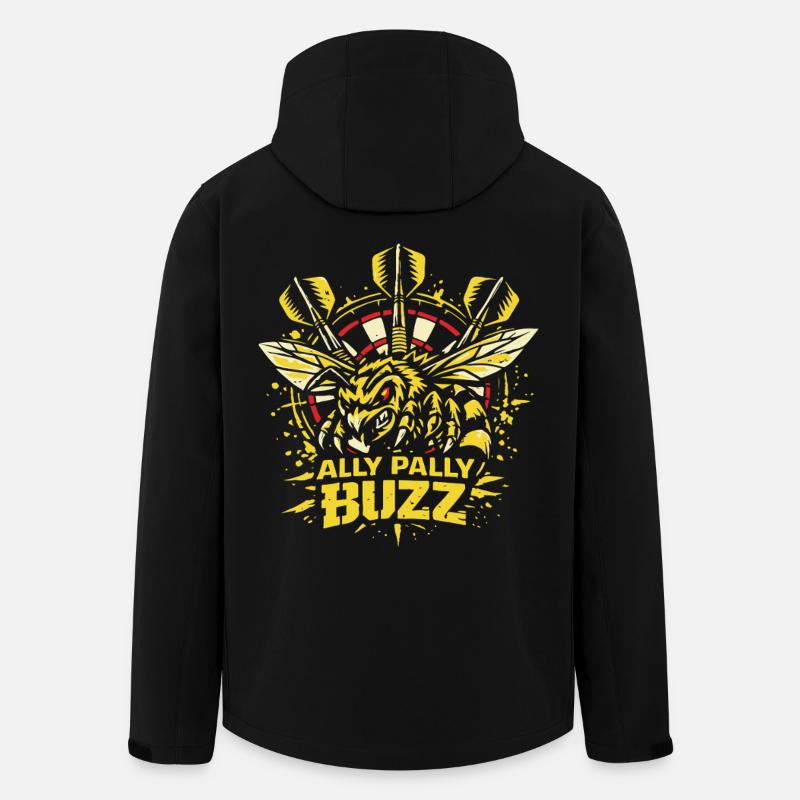 Ally Pally Buzz | Dart Bee - Men’s Recycled Softshell Jacket by Stanley/Stella - black