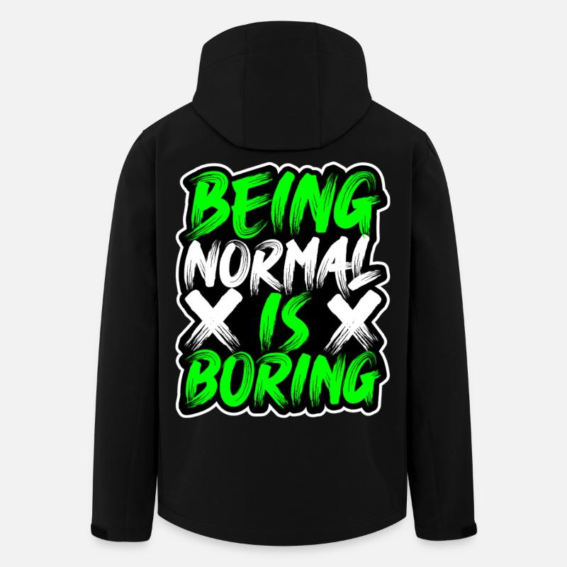Normal-Sein-ist-Langweilig - Recycelte Männer Softshell-Jacke von Stanley/Stella - Schwarz