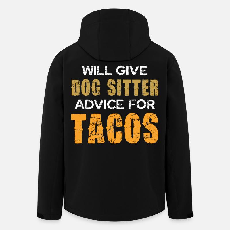 Hundesitter Ratschläge für Tacos - Recycelte Männer Softshell-Jacke von Stanley/Stella - Schwarz