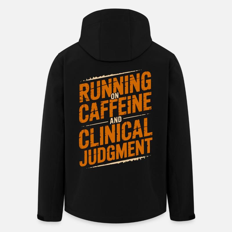 Nurse Practitioner Running On Caffeine Nursing - Men’s Recycled Softshell Jacket by Stanley/Stella - black