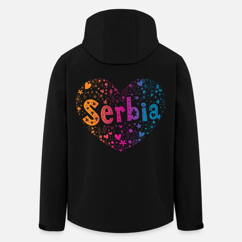 Serbia - Recycelte Männer Softshell-Jacke von Stanley/Stella - Schwarz