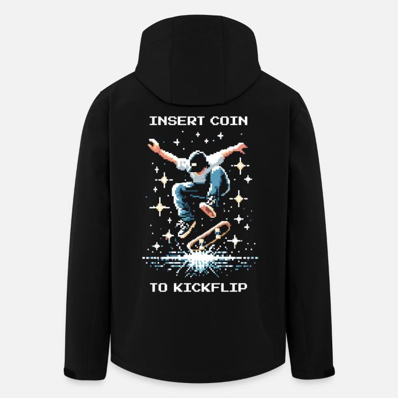 Insert Coin to Kickflip | Skate Trick - Recycelte Männer Softshell-Jacke von Stanley/Stella - Schwarz