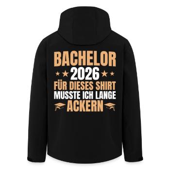 Licence 2026 Lange Ackern - Licence - Veste softshell homme en polyester recyclé Stanley/Stella - noir - Dos - AI Model Male 185 light (185cm)