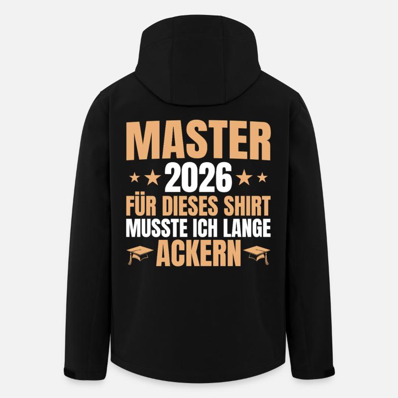 Master 2026 Lange Ackern - Mastertitel - Recycelte Männer Softshell-Jacke von Stanley/Stella - Schwarz