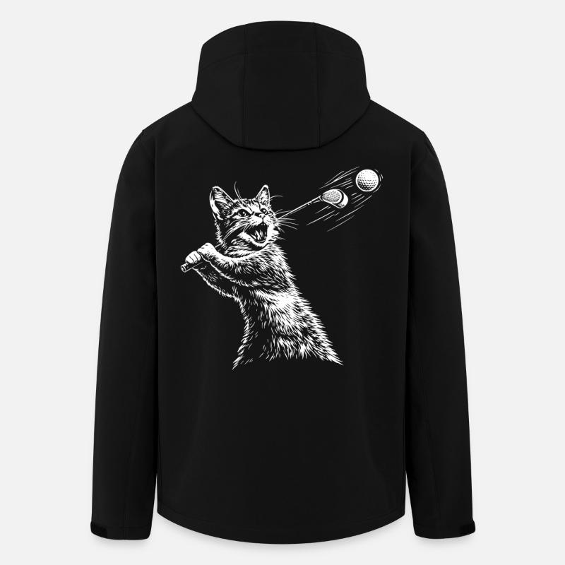 Golf Cat Golf - Veste softshell homme en polyester recyclé Stanley/Stella - noir