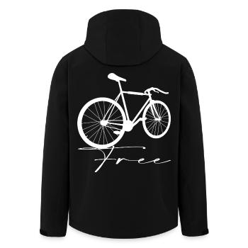 Bike - Men’s Recycled Softshell Jacket by Stanley/Stella - black - Back - AI Model Male 185 light (185cm)