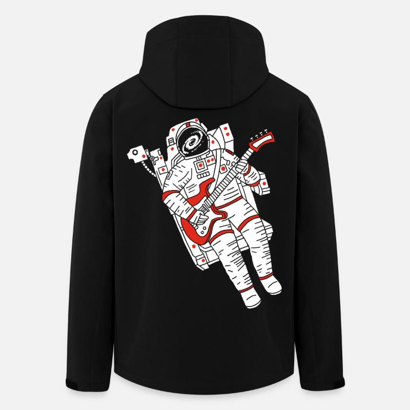Astronautengitarrist - Recycelte Männer Softshell-Jacke von Stanley/Stella - Schwarz