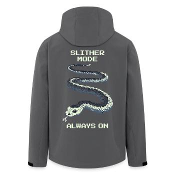 Slither Fashion Always On | Snake Mindset - Men’s Recycled Softshell Jacket by Stanley/Stella - black - Back - AI Model Male 185 light (185cm)