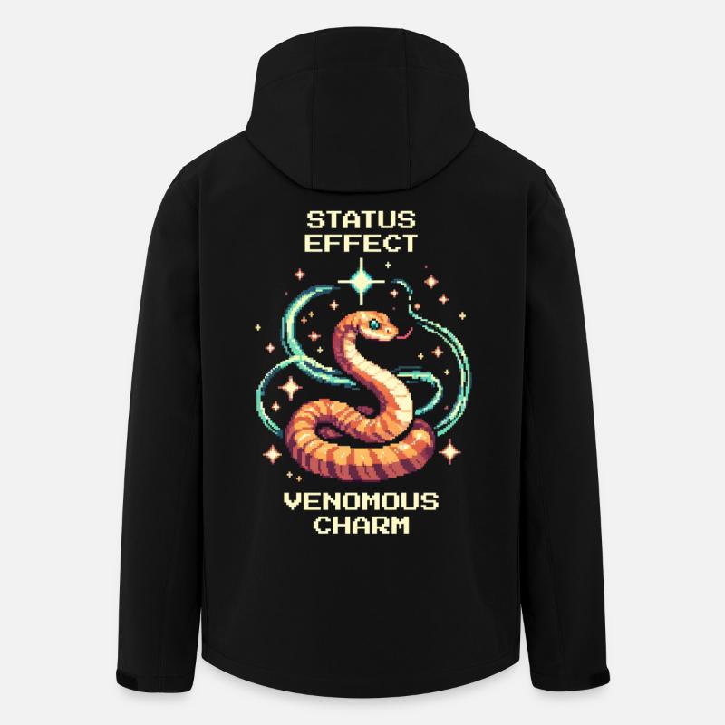Giftiger Charme | Schlange Status Effekt - Recycelte Männer Softshell-Jacke von Stanley/Stella - Schwarz