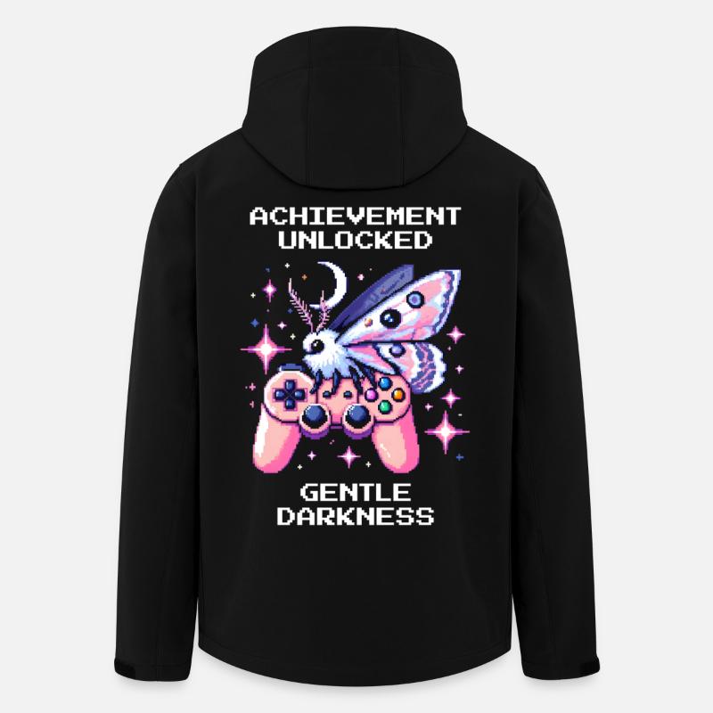 Gentle Darkness Unlocked | Soft Goth - Men’s Recycled Softshell Jacket by Stanley/Stella - black