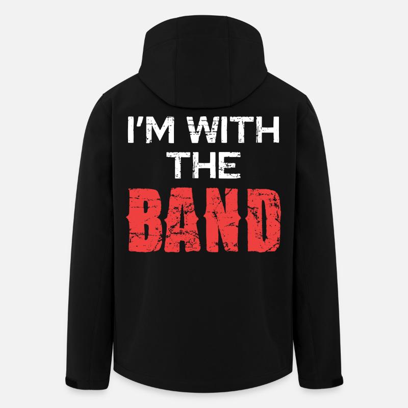 Ich bin bei der Band - Recycelte Männer Softshell-Jacke von Stanley/Stella - Schwarz