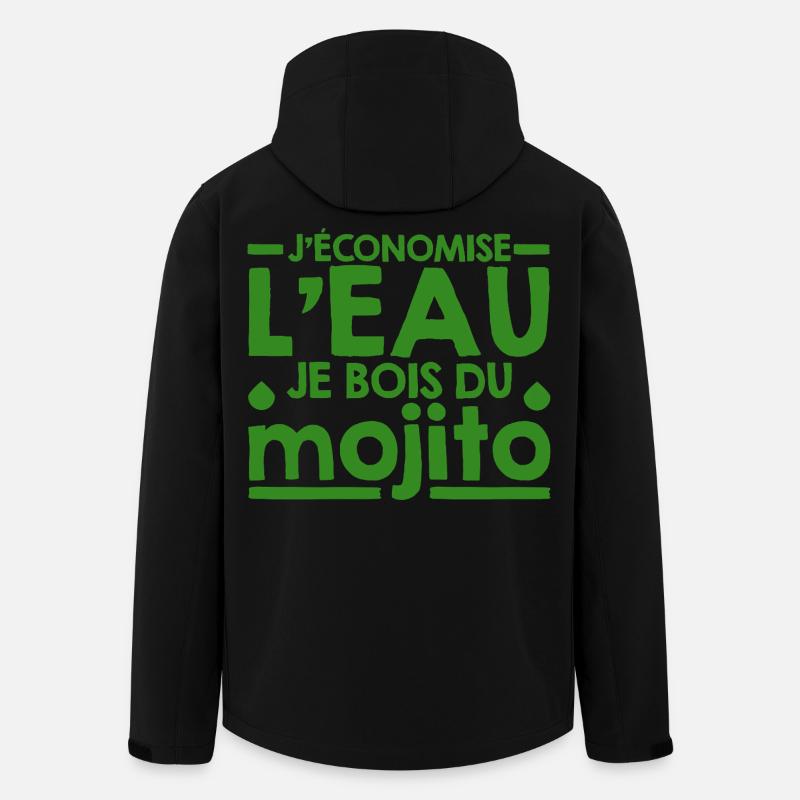 Mojito Humor-Phrase Mojito-Cocktail - Recycelte Männer Softshell-Jacke von Stanley/Stella - Schwarz