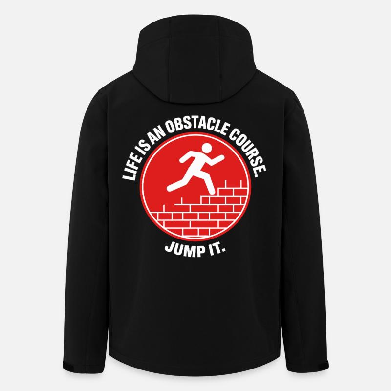 Parkour Life Obstacle Course Hindernislauf - Men’s Recycled Softshell Jacket by Stanley/Stella - black
