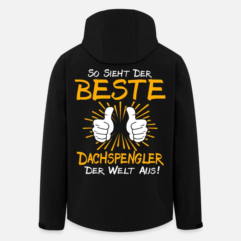 Dachspengler Geschenkidee - Recycelte Männer Softshell-Jacke von Stanley/Stella - Schwarz