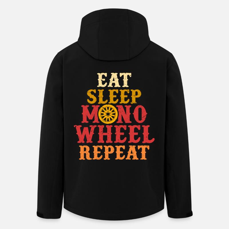 Monowheel Monocyclist - Recycelte Männer Softshell-Jacke von Stanley/Stella - Schwarz