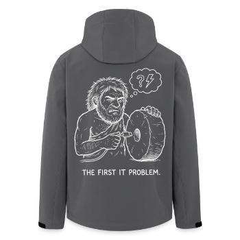 Le premier problème informatique - Veste softshell homme en polyester recyclé Stanley/Stella - charbon - Dos - AI Model Male 185 light (185cm)