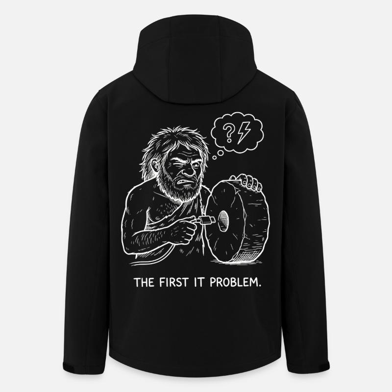 The First IT Problem - Men’s Recycled Softshell Jacket by Stanley/Stella - black