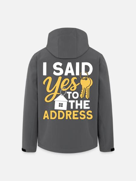 I Said Yes To The Address - Men’s Recycled Softshell Jacket by Stanley/Stella - black
