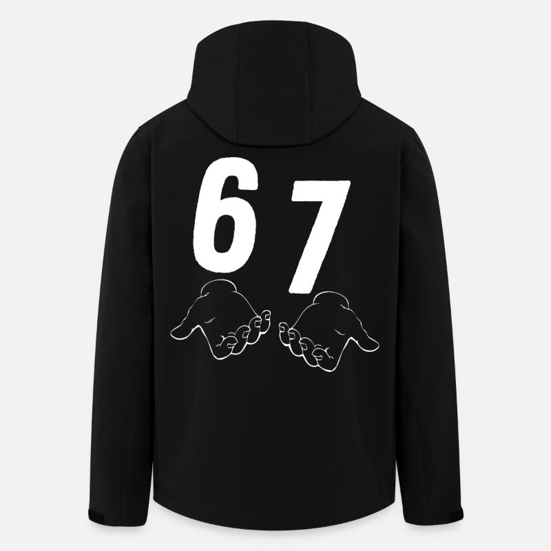 67 Six Seven - Men’s Recycled Softshell Jacket by Stanley/Stella - black