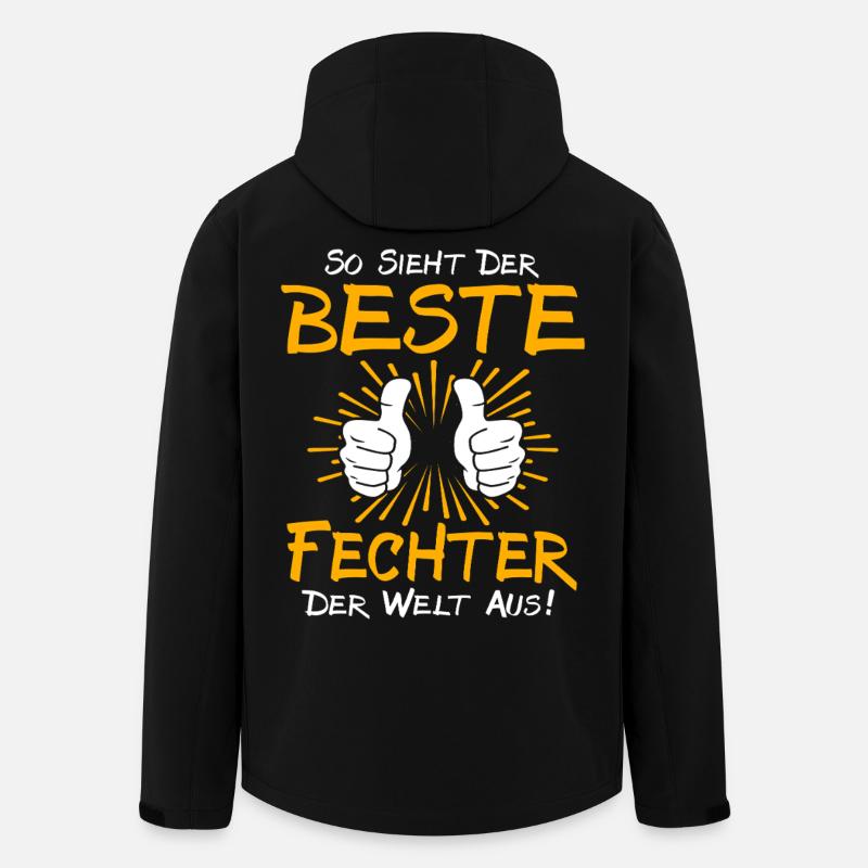 Fechter Geschenkidee - Recycelte Männer Softshell-Jacke von Stanley/Stella - Schwarz