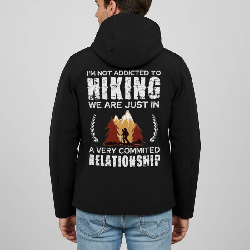 Hiking Commitment Tee Design Men’s Recycled Softshell Jacket by Stanley/Stella