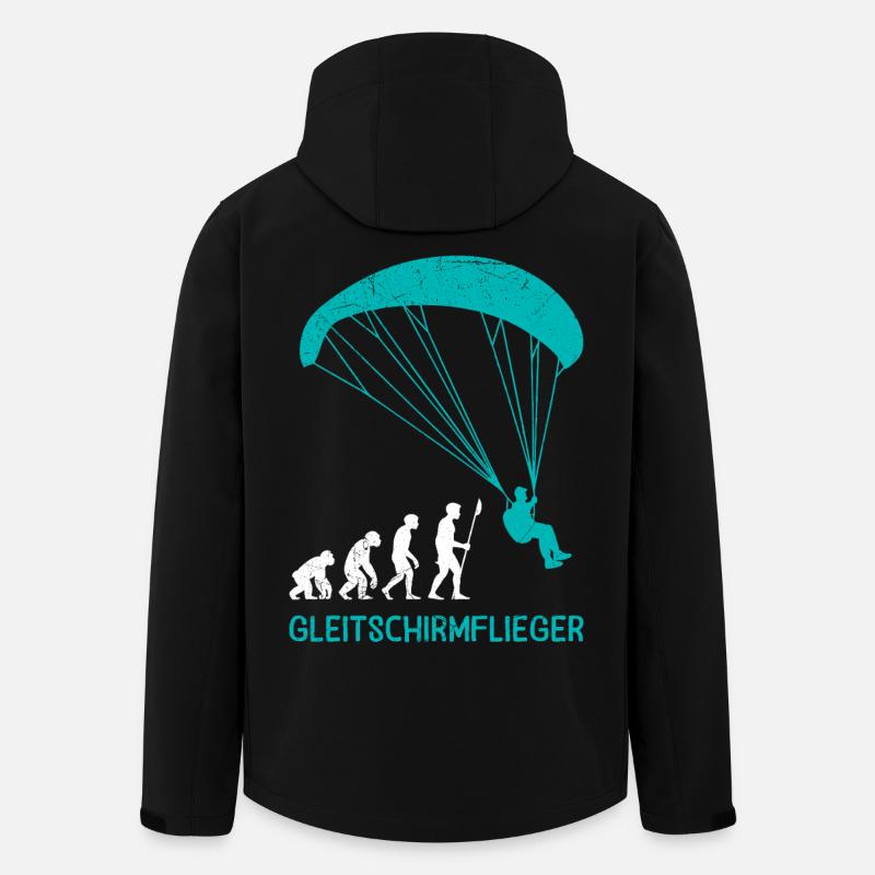 Paraglider GLEITSCHIRMFLIEGER LUSTIG - Veste softshell homme en polyester recyclé Stanley/Stella - noir
