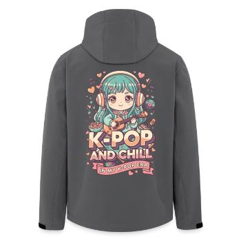 K-Pop und Chill In meiner K-Pop-Ära koreanische Musik - Recycelte Männer Softshell-Jacke von Stanley/Stella - Schwarz - Hinten - AI Model Male 185 light (185cm)