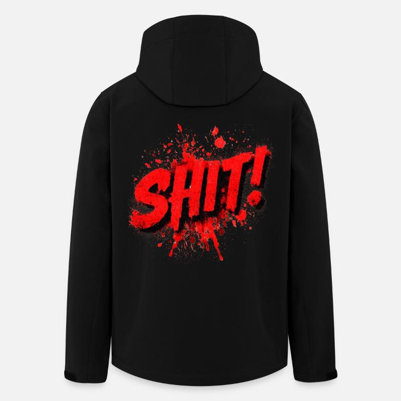 Shit Graffiti Splash - Recycelte Männer Softshell-Jacke von Stanley/Stella - Schwarz