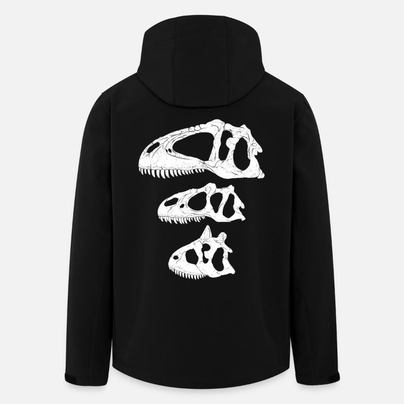 Giganotosaurus Allosaurus Carnotaurus - Men’s Recycled Softshell Jacket by Stanley/Stella - black