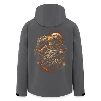Energy Drink Caffeine Taurine - Men’s Recycled Softshell Jacket by Stanley/Stella - black - Back - AI Model Male 185 light (185cm)