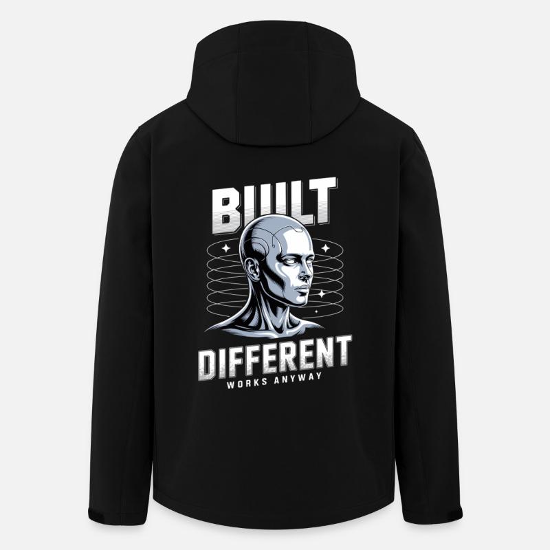 Neurodivergent Neurodiversity Built Differend - Men’s Recycled Softshell Jacket by Stanley/Stella - black