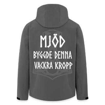 Mead a construit ce magnifique corps - Veste softshell homme en polyester recyclé Stanley/Stella - noir - Dos - AI Model Male 185 light (185cm)