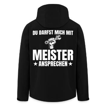 Master craftsman's examination passed Automotive Mechatronics Technician Master - Men’s Recycled Softshell Jacket by Stanley/Stella - black - Back - AI Model Male 185 light (185cm)