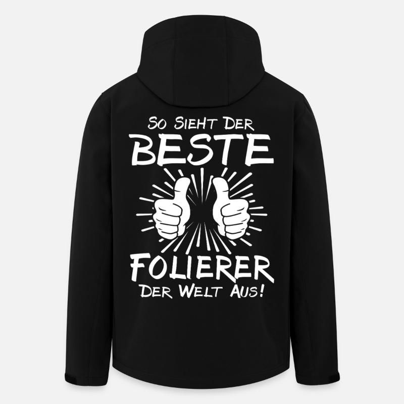 Bester Folierer - Recycelte Männer Softshell-Jacke von Stanley/Stella - Schwarz