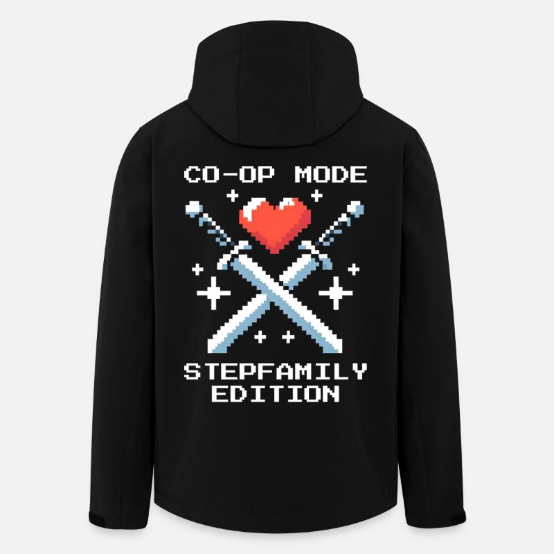 Co-Op-Modus: Stieffamilie-Edition | Patchwork - Recycelte Männer Softshell-Jacke von Stanley/Stella - Schwarz