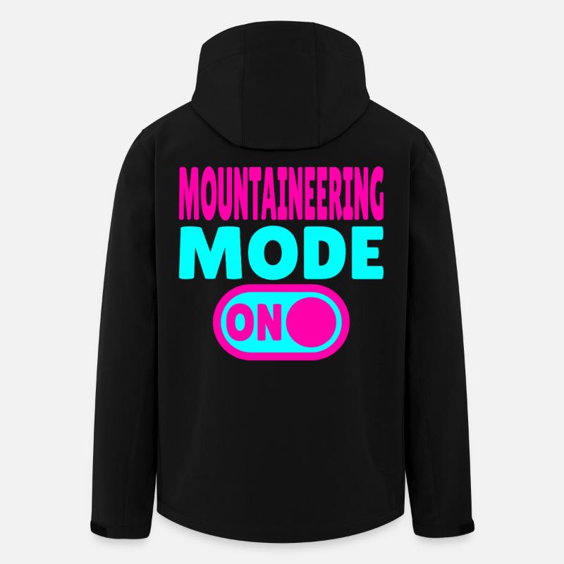 Mountaineering Mode ON – Summit in sight - Stanley/Stella Men's Recycled Softshell Jacket DISCOVERER - black