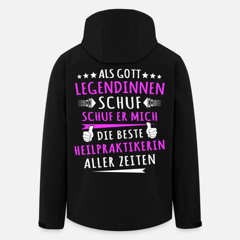 Naturopath Gift Idea - Men’s Recycled Softshell Jacket by Stanley/Stella - black