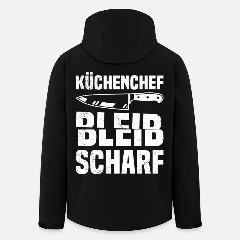 Kochberuf KÜCHENCHEF BLEIB SCHARF Lustiges - Recycelte Männer Softshell-Jacke von Stanley/Stella - Schwarz