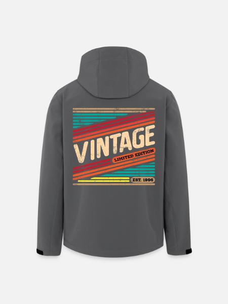 Édition limitée Millésime 1996 - Veste softshell homme en polyester recyclé Stanley/Stella - noir