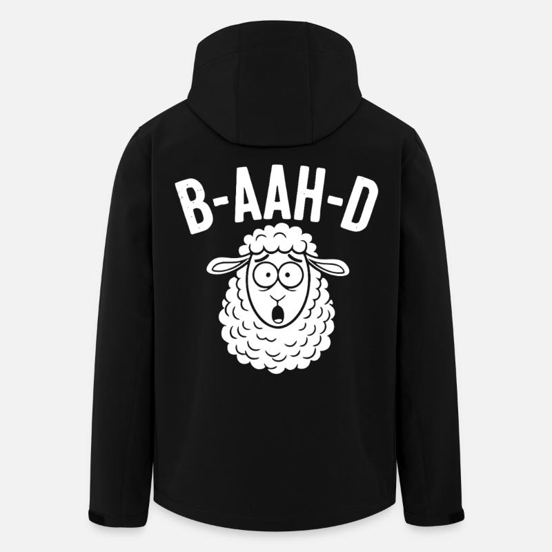 Sheep Pun Humor - Men’s Recycled Softshell Jacket by Stanley/Stella - black