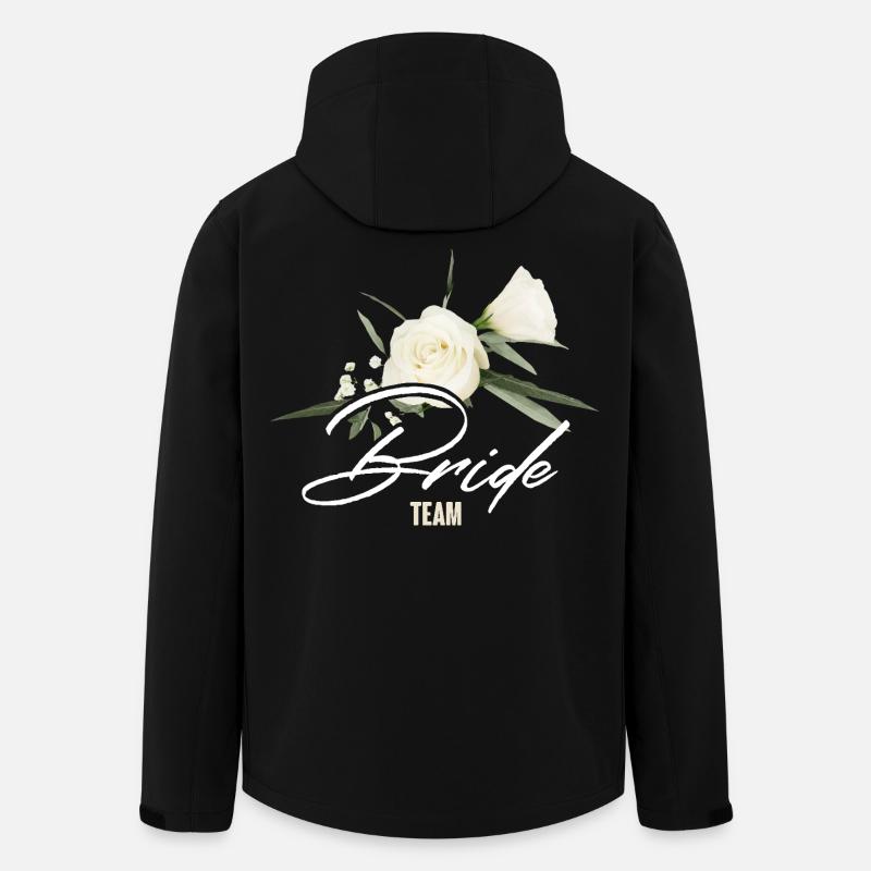Team bride - Recycelte Männer Softshell-Jacke von Stanley/Stella - Schwarz