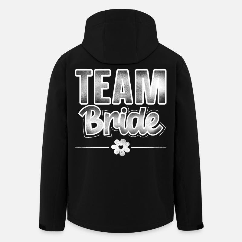 Team Bride - Recycelte Männer Softshell-Jacke von Stanley/Stella - Schwarz
