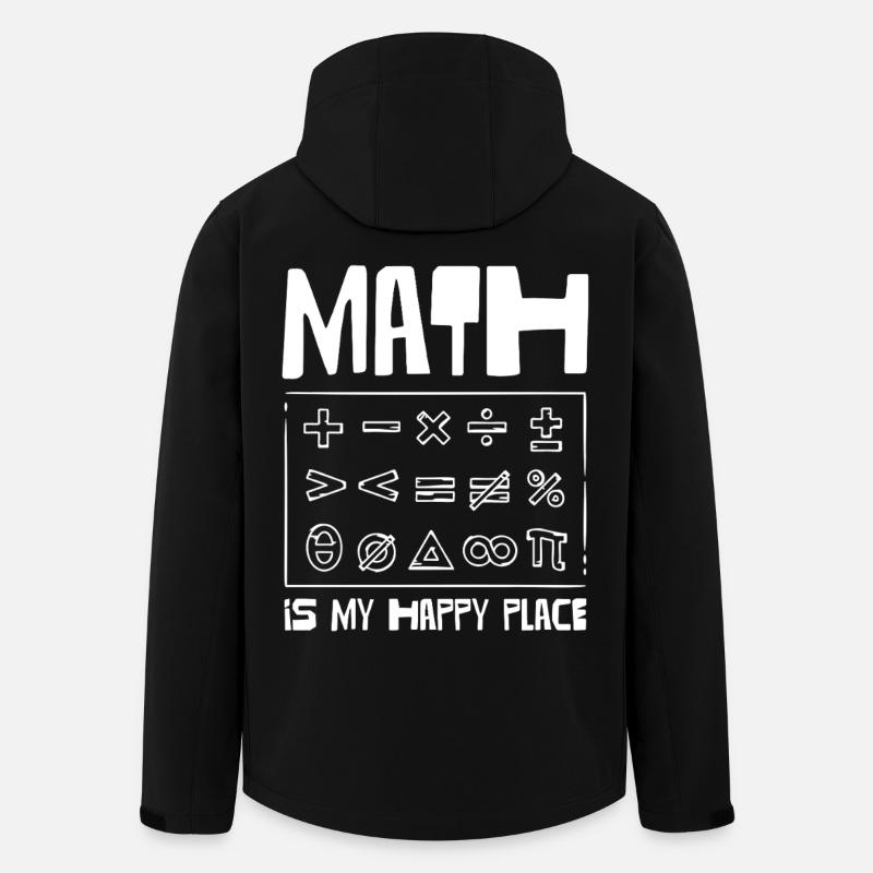 Math is my happy place - Men’s Recycled Softshell Jacket by Stanley/Stella - black
