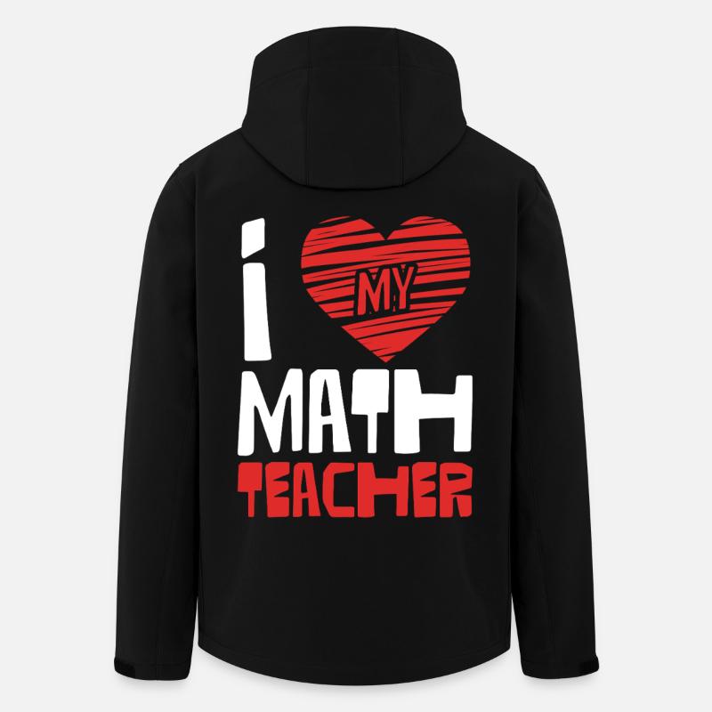 Ich liebe Mathelehrer - Recycelte Männer Softshell-Jacke von Stanley/Stella - Schwarz