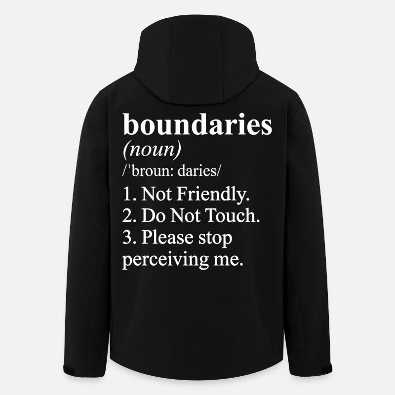 Nicht freundliche lustige Definition-Meme - Recycelte Männer Softshell-Jacke von Stanley/Stella - Schwarz
