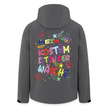 Mon costume est dans la blanchisserie Carnaval Carnaval - Veste softshell homme en polyester recyclé Stanley/Stella - noir - Dos - AI Model Male 185 light (185cm)