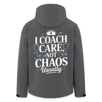 Nurse Educator I Coach Care Nurse Instructor - Recycelte Männer Softshell-Jacke von Stanley/Stella - Schwarz - Hinten - AI Model Male 185 light (185cm)