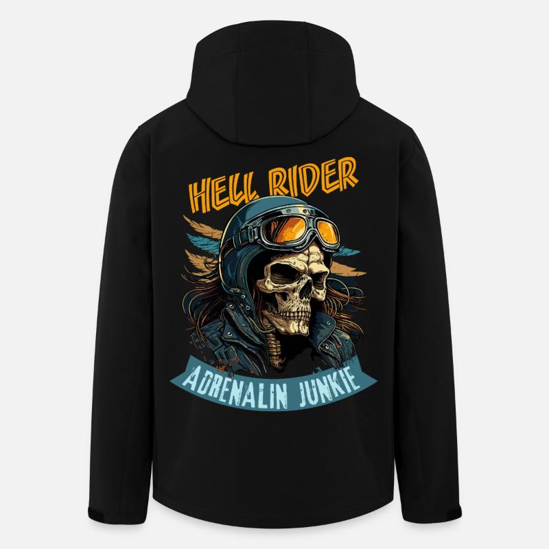 Hell Rider - Accro à l’adrénaline - Veste softshell homme en polyester recyclé Stanley/Stella - noir