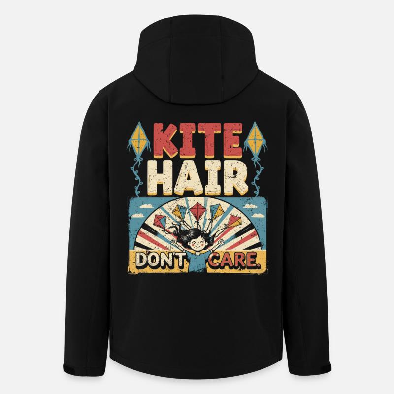 Drachen Drachensteigen - Recycelte Männer Softshell-Jacke von Stanley/Stella - Schwarz