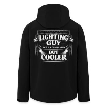 Lighting Technician Lighting Technician Lighting Guy - Men’s Recycled Softshell Jacket by Stanley/Stella - black - Back - AI Model Male 185 light (185cm)